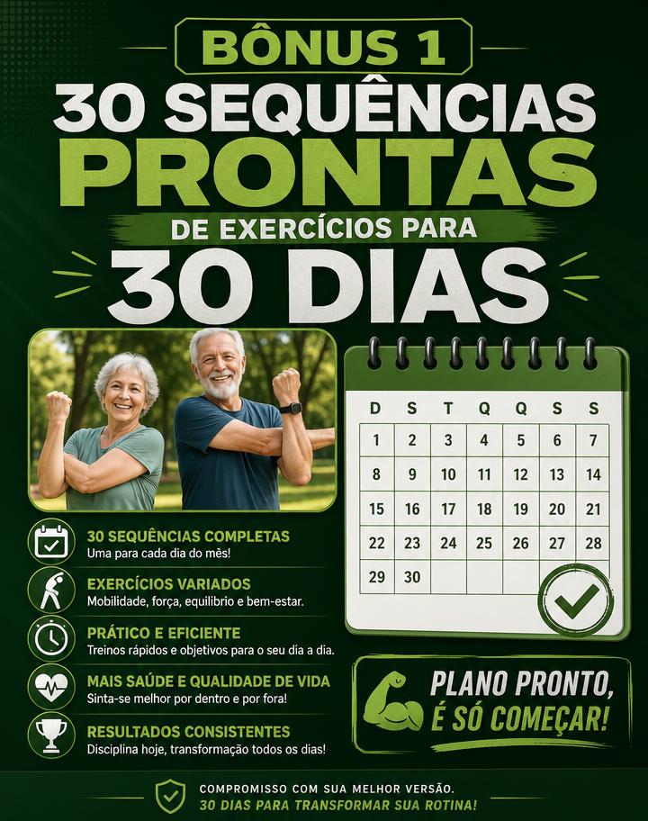 30 sequências prontas de exercícios para 30 dias